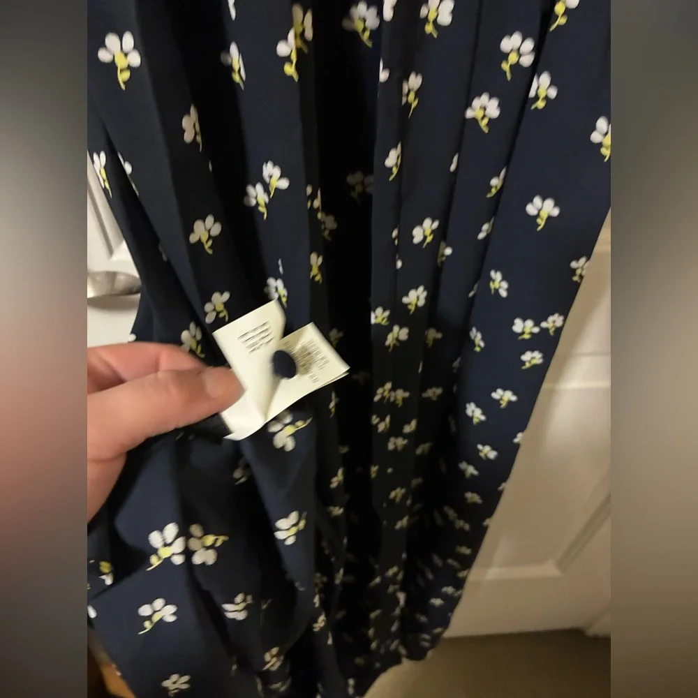 NWOT Kate spade blue floral maxi dress size 0